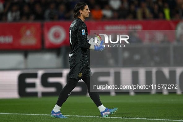 Yann Sommer of FC Inter during the Italian Serie A football match between AC Monza and Inter FC Internazionale in Monza, Italy, on September...