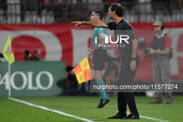 Head Coach Alessandro Nesta of AC Monza during the Italian Serie A football match between AC Monza and Inter FC Internazionale in Monza, Ita...