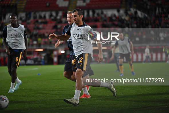 Henrikh Mkhitaryan of FC Inter during the Italian Serie A football match between AC Monza and Inter FC Internazionale in Monza, Italy, on Se...