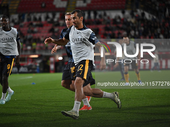 Henrikh Mkhitaryan of FC Inter during the Italian Serie A football match between AC Monza and Inter FC Internazionale in Monza, Italy, on Se...