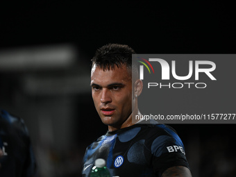 Lautaro Martinez of FC Inter during the Italian Serie A football match between AC Monza and Inter FC Internazionale in Monza, Italy, on Sept...