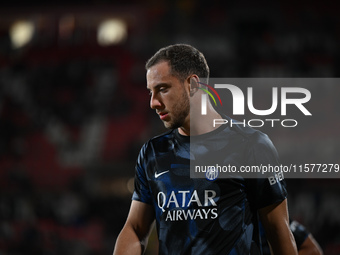 Carlos Augusto of FC Inter during the Italian Serie A football match between AC Monza and Inter FC Internazionale in Monza, Italy, on Septem...