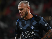 Federico Dimarco of FC Inter during the Italian Serie A football match between AC Monza and Inter FC Internazionale in Monza, Italy, on Sept...