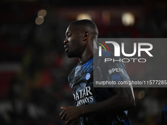 Marcus Thuram of FC Inter during the Italian Serie A football match between AC Monza and Inter FC Internazionale in Monza, Italy, on Septemb...