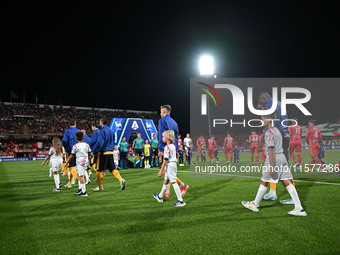 The lineup of FC Inter during the Italian Serie A football match between AC Monza and Inter FC Internazionale in Monza, Italy, on September...