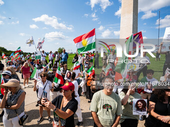 On September 15, 2024, in Washington, DC, a group of 200 protesters marks the second anniversary of Mahsa Jina Amini's death by the Law Enfo...