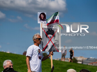 On September 15, 2024, in Washington, DC, a group of 200 protesters marks the second anniversary of Mahsa Jina Amini's death by the Law Enfo...