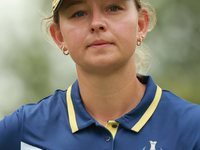 GAINESVILLE, VIRGINIA - SEPTEMBER 15: Emily Kristine Pedersen of Team Europe walks on the 6th hole during single matches on Day Three of the...