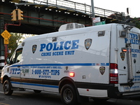 Four people are shot, including two bystanders and an NYPD officer, after two Brooklyn cops open fire on a suspect allegedly armed with a kn...