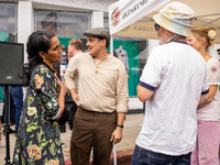 A block party in Los Feliz, United States, on September 15, 2024, dedicates the site of Walt Disney's first studio, which operates there fro...