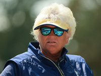 GAINESVILLE, VIRGINIA - SEPTEMBER 15: Vice Captain Laura Davies of Team Europe looks over during single matches on Day Three of the Solheim...