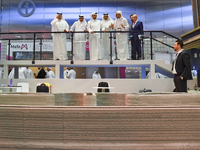 People visit the ConteQ Expo24 (Advanced Technology for Construction & Services Expo) at the Qatar National Convention Centre (QNCC) in Doha...