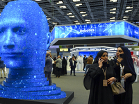 People visit the ConteQ Expo24 (Advanced Technology for Construction & Services Expo) at the Qatar National Convention Centre (QNCC) in Doha...