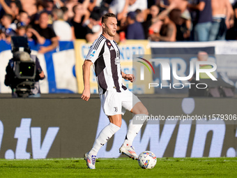 Teun Koopmeiners of Juventus FC in action during the Serie A Enilive match between Empoli FC and Juventus FC at Stadio Carlo Castellani on S...