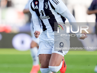 Dusan Vlahovic of Juventus FC during the Serie A Enilive match between Empoli FC and Juventus FC at Stadio Carlo Castellani on September 14,...