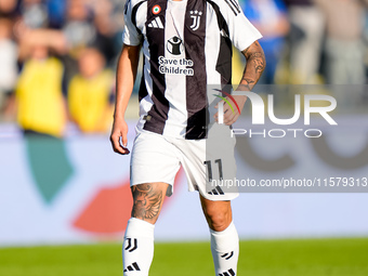 Nicolas Gonzalez of Juventus FC looks on during the Serie A Enilive match between Empoli FC and Juventus FC at Stadio Carlo Castellani on Se...