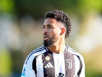 Douglas Luiz of Juventus FC looks on during the Serie A Enilive match between Empoli FC and Juventus FC at Stadio Carlo Castellani on Septem...