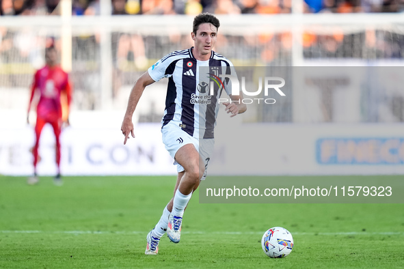 Andrea Cambiaso of Juventus FC during the Serie A Enilive match between Empoli FC and Juventus FC at Stadio Carlo Castellani on September 14...