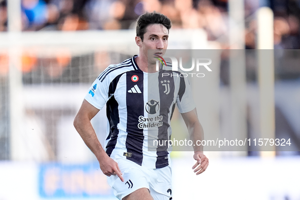 Andrea Cambiaso of Juventus FC during the Serie A Enilive match between Empoli FC and Juventus FC at Stadio Carlo Castellani on September 14...