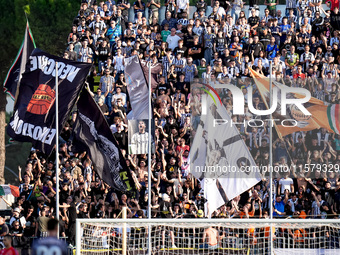 Supporters of Juventus FC during the Serie A Enilive match between Empoli FC and Juventus FC at Stadio Carlo Castellani on September 14, 202...