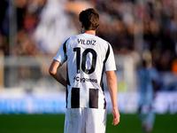 Kenan Yildiz of Juventus FC looks on during the Serie A Enilive match between Empoli FC and Juventus FC at Stadio Carlo Castellani on Septem...