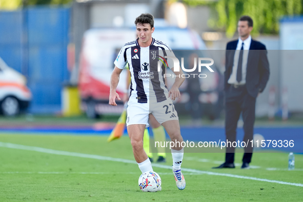 Andrea Cambiaso of Juventus FC during the Serie A Enilive match between Empoli FC and Juventus FC at Stadio Carlo Castellani on September 14...