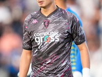 Sebastiano Esposito of Empoli FC looks on during the Serie A Enilive match between Empoli FC and Juventus FC at Stadio Carlo Castellani on S...