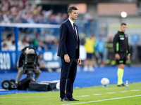 Thiago Motta head coach of Juventus FC looks on during the Serie A Enilive match between Empoli FC and Juventus FC at Stadio Carlo Castellan...