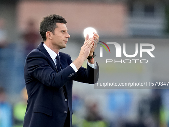 Nicolas Gonzalez of Juventus FC gestures during the Serie A Enilive match between Empoli FC and Juventus FC at Stadio Carlo Castellani on Se...