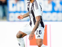 Douglas Luiz of Juventus FC in action during the Serie A Enilive match between Empoli FC and Juventus FC at Stadio Carlo Castellani on Septe...