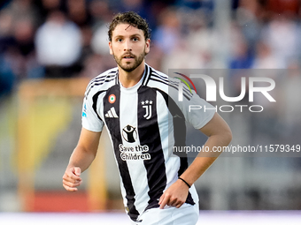 Manuel Locatelli of Juventus FC looks on during the Serie A Enilive match between Empoli FC and Juventus FC at Stadio Carlo Castellani on Se...