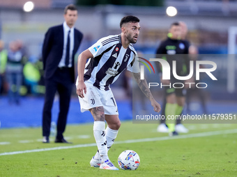 Nicolas Gonzalez of Juventus FC in action during the Serie A Enilive match between Empoli FC and Juventus FC at Stadio Carlo Castellani on S...