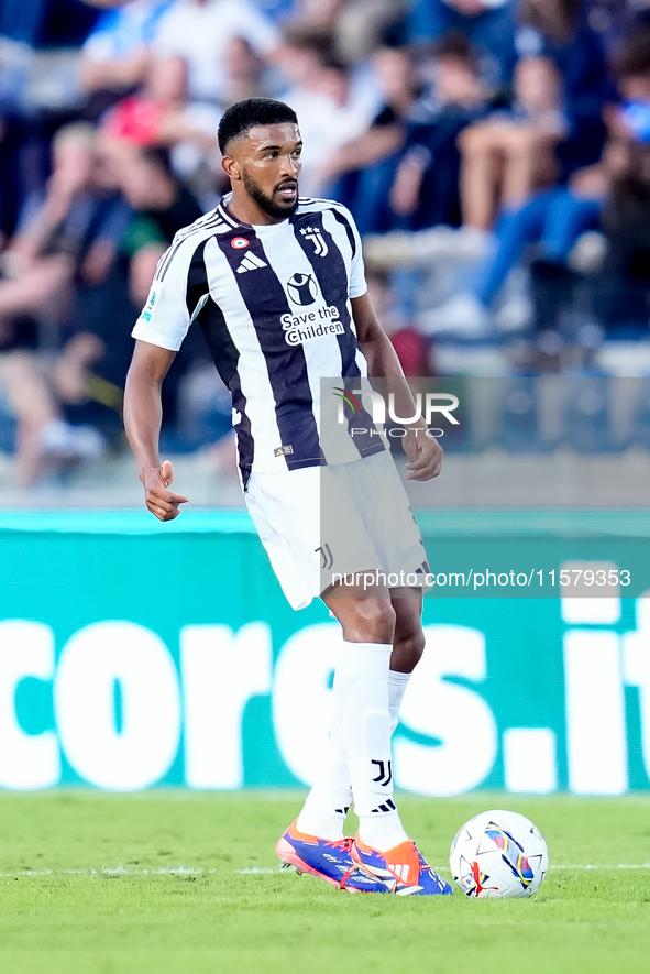 Bremer of Juventus FC during the Serie A Enilive match between Empoli FC and Juventus FC at Stadio Carlo Castellani on September 14, 2024 in...