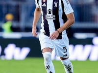 Manuel Locatelli of Juventus FC in action during the Serie A Enilive match between Empoli FC and Juventus FC at Stadio Carlo Castellani on S...