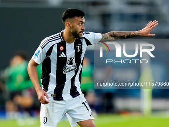 Nicolas Gonzalez of Juventus FC gestures during the Serie A Enilive match between Empoli FC and Juventus FC at Stadio Carlo Castellani on Se...