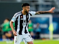 Nicolas Gonzalez of Juventus FC gestures during the Serie A Enilive match between Empoli FC and Juventus FC at Stadio Carlo Castellani on Se...