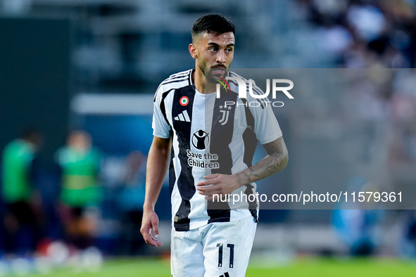 Nicolas Gonzalez of Juventus FC looks on during the Serie A Enilive match between Empoli FC and Juventus FC at Stadio Carlo Castellani on Se...