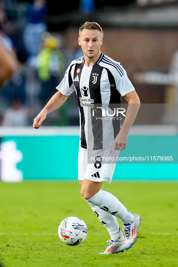 Teun Koopmeiners of Juventus FC during the Serie A Enilive match between Empoli FC and Juventus FC at Stadio Carlo Castellani on September 1...