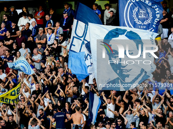 Supporters of Empoli FC during the Serie A Enilive match between Empoli FC and Juventus FC at Stadio Carlo Castellani on September 14, 2024...