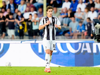 Kenan Yildiz of Juventus FC looks on during the Serie A Enilive match between Empoli FC and Juventus FC at Stadio Carlo Castellani on Septem...