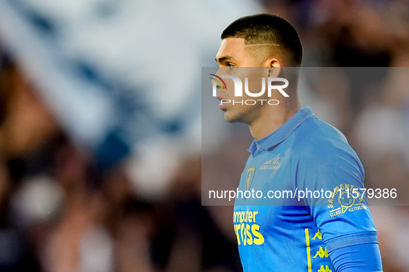 Devis Vasquez of Empoli FC looks on during the Serie A Enilive match between Empoli FC and Juventus FC at Stadio Carlo Castellani on Septemb...