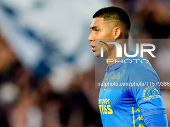 Devis Vasquez of Empoli FC looks on during the Serie A Enilive match between Empoli FC and Juventus FC at Stadio Carlo Castellani on Septemb...