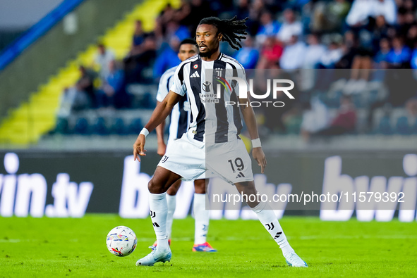 Khephren Thuram of Juventus FC during the Serie A Enilive match between Empoli FC and Juventus FC at Stadio Carlo Castellani on September 14...