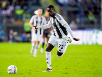 Timothy Weah of Juventus FC during the Serie A Enilive match between Empoli FC and Juventus FC at Stadio Carlo Castellani on September 14, 2...