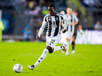 Timothy Weah of Juventus FC during the Serie A Enilive match between Empoli FC and Juventus FC at Stadio Carlo Castellani on September 14, 2...