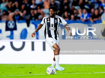 Samuel Mbangula of Juventus FC during the Serie A Enilive match between Empoli FC and Juventus FC at Stadio Carlo Castellani on September 14...