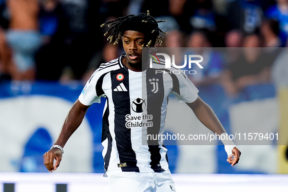 Samuel Mbangula of Juventus FC during the Serie A Enilive match between Empoli FC and Juventus FC at Stadio Carlo Castellani on September 14...