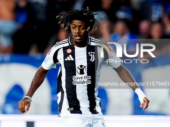 Samuel Mbangula of Juventus FC during the Serie A Enilive match between Empoli FC and Juventus FC at Stadio Carlo Castellani on September 14...