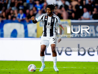 Samuel Mbangula of Juventus FC during the Serie A Enilive match between Empoli FC and Juventus FC at Stadio Carlo Castellani on September 14...