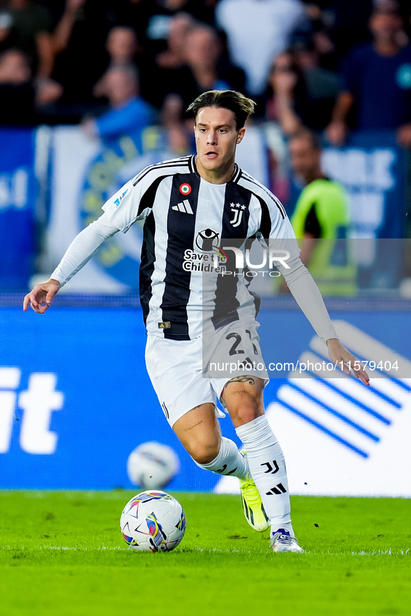 Nicolo' Fagioli of Juventus FC during the Serie A Enilive match between Empoli FC and Juventus FC at Stadio Carlo Castellani on September 14...